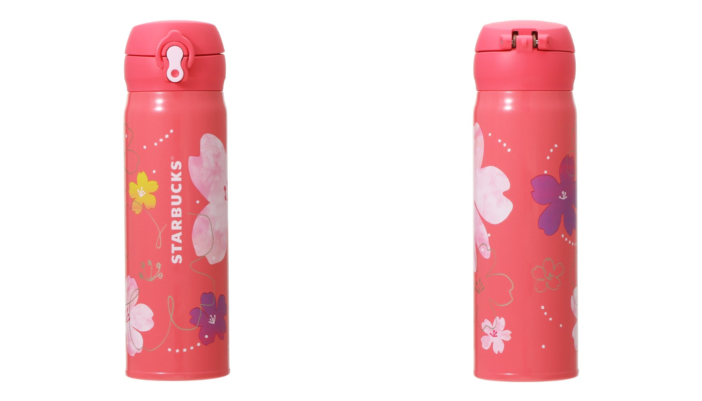 日本星巴克_櫻花季_SAKURA2024 カーヴドステンレスボトルカラフルペタル／SAKURA2024 雕刻不鏽鋼瓶七彩花瓣
