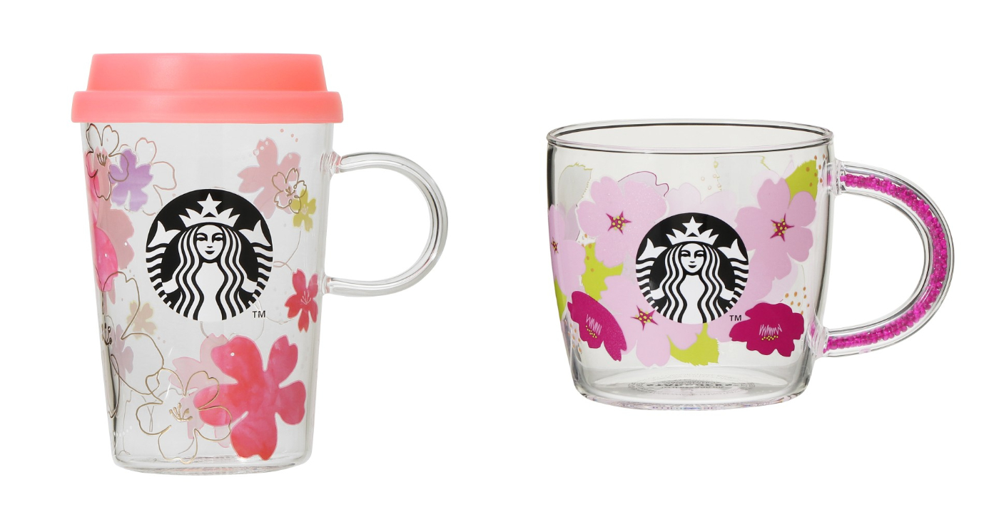 日本星巴克_櫻花季_SAKURA2024_珍珠握把耐熱玻璃馬克杯