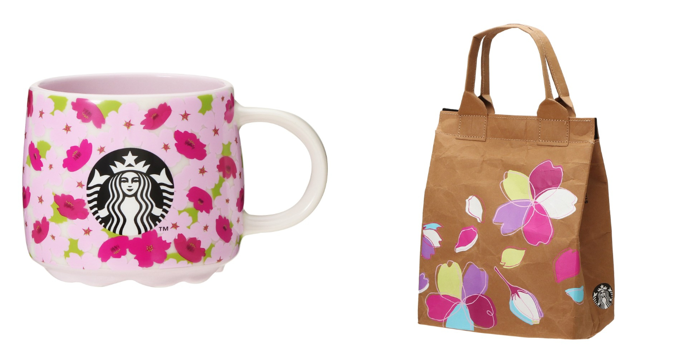 日本星巴克_櫻花季_SAKURA2024_保冷彩繪紙質購物袋_變色馬克杯