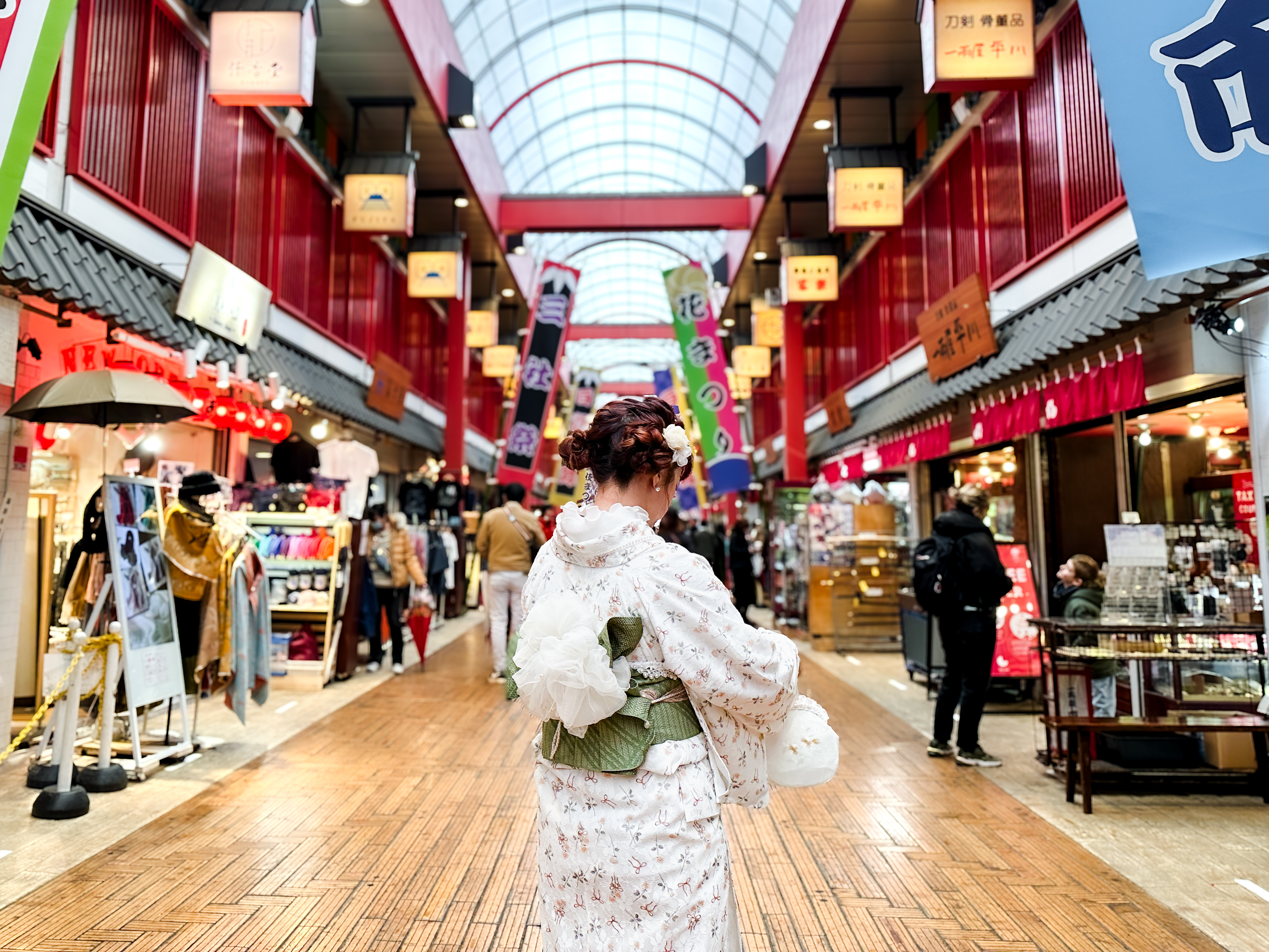 蕾絲和服淺草寺
