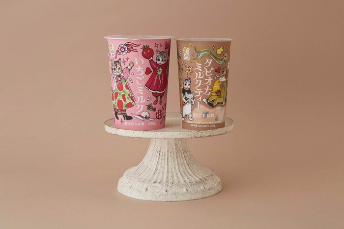 草莓牛奶和珍珠奶茶