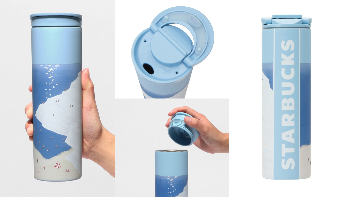 日本星巴克_初夏_SEASIDE GETAWAY_ステンレスボトルシーサイド_不鏽鋼隨身瓶 SEASIDE