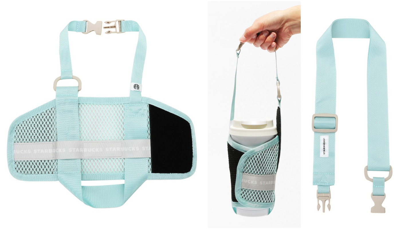 日本星巴克_リサイクルポリエステルワンマイル TOGO ホルダーライトグリーン_再生聚酯纖維 TOGO 飲料提袋淺綠色