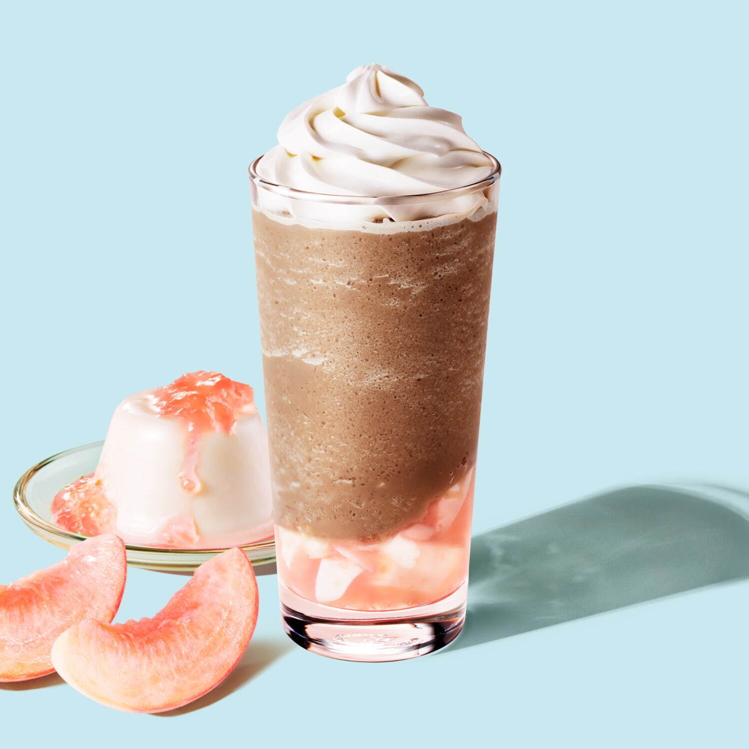 日本星巴克_tea&cafe_水蜜桃奶凍 & 伯爵茶星冰樂／ピーチ パンナコッタ & アール グレイ ティー フラペチーノ