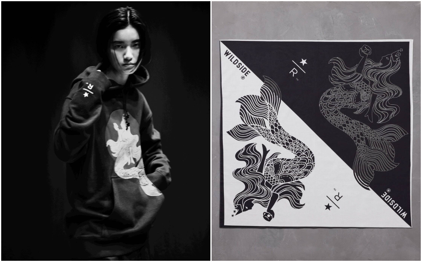 日本星巴克_WILDSIDE YOHJI YAMAMOTO_帽T_圍巾