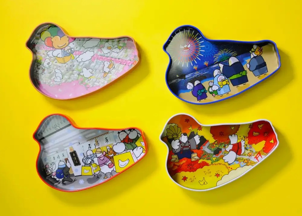 豐島屋鴿子奶油餅乾單片攜帶專用鐵盒