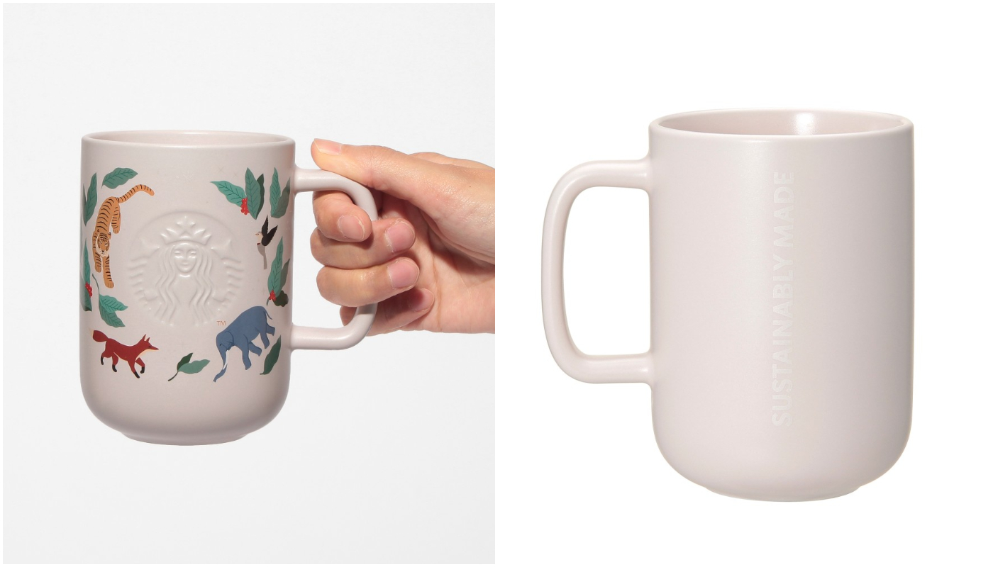 日本星巴克_アニバーサリー 2024 リサイクルセラミックマグ_回收再利用陶瓷馬克杯 ANNIVERSARY 2024