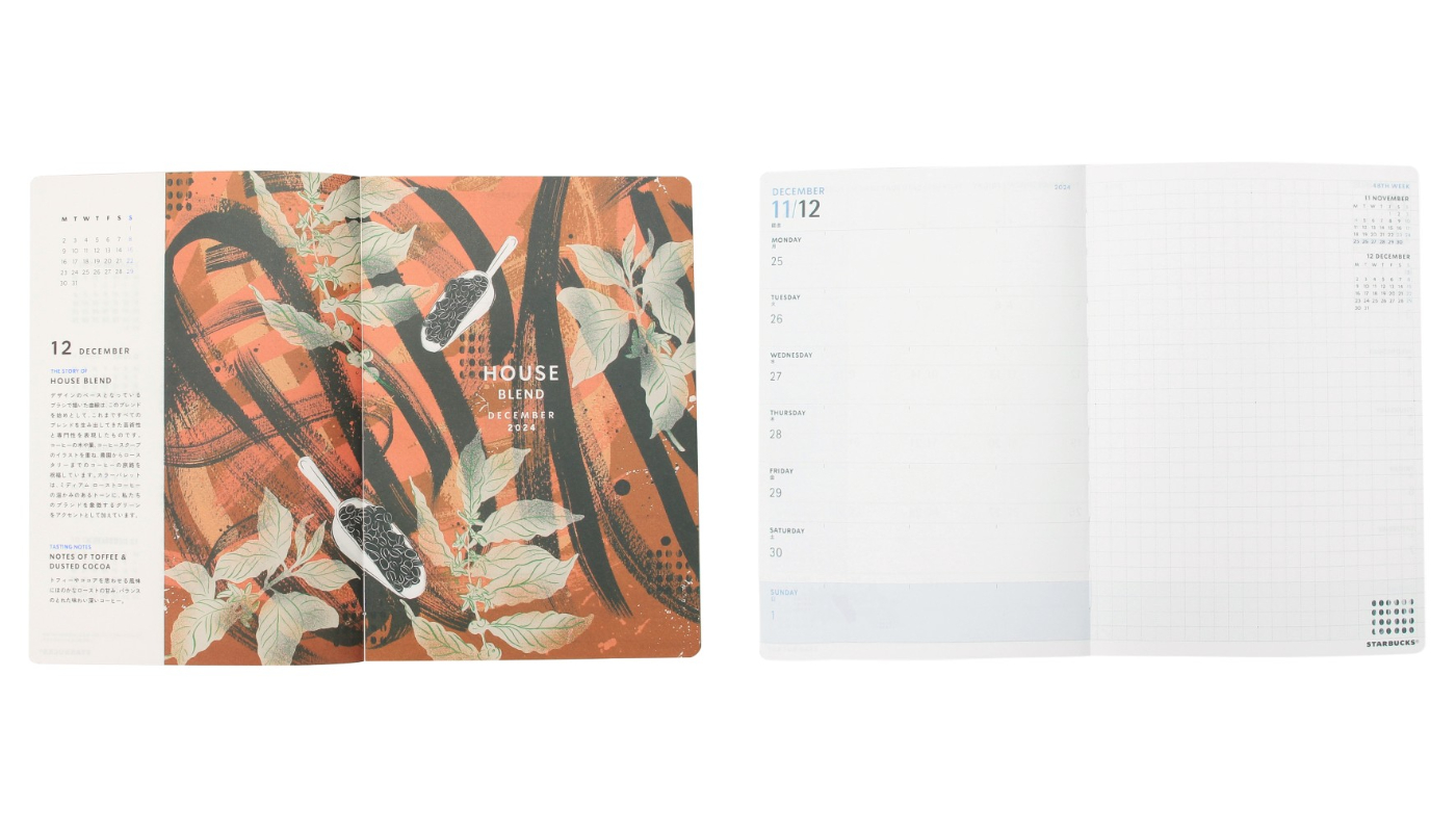 日本星巴克_2025 スターバックスキャンパススケジュールブックパイクプレイス ／ 2025 Starbucks CAMPUS 手帳派克市場款