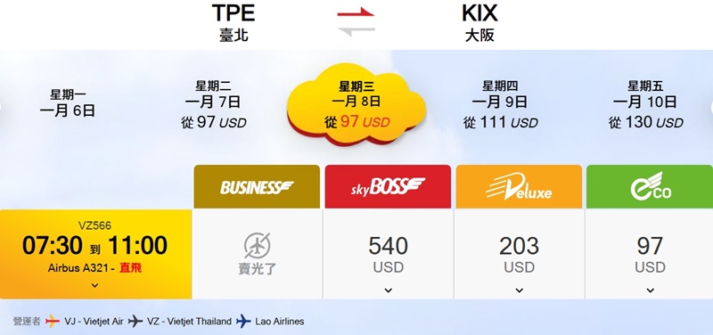 泰越捷航空vietjetair