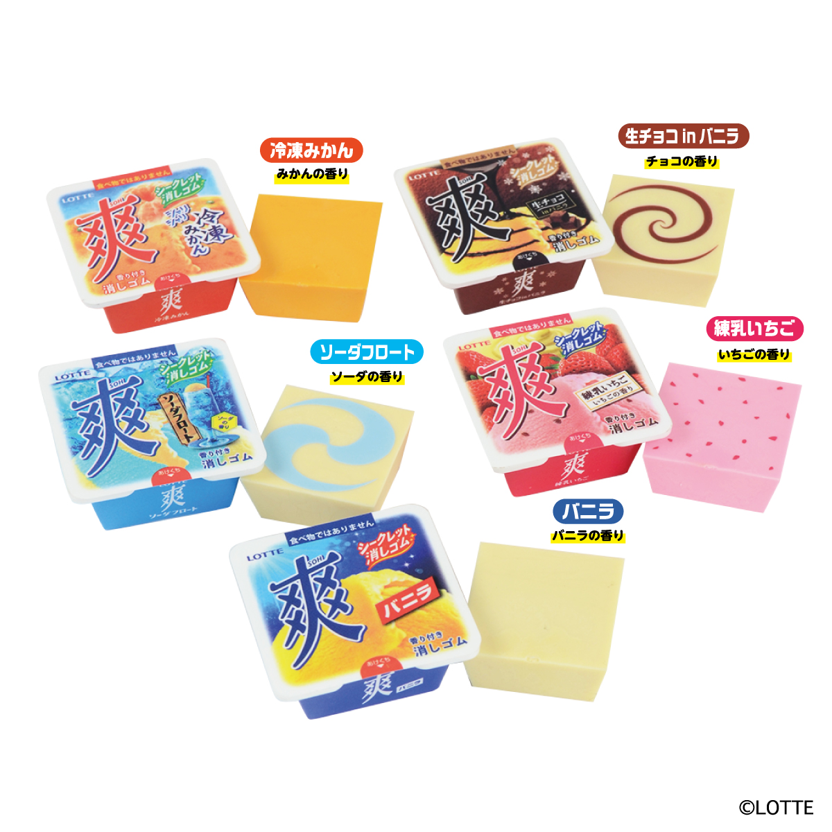 LOTTE爽冰橡皮擦