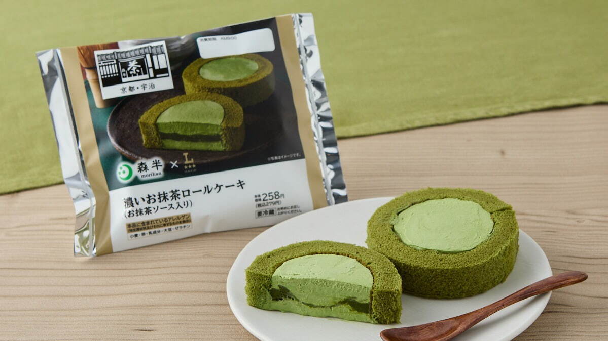 LAWSON_Uchi Café_森半抹茶聯名_Uchi Café × 森半濃郁抹茶蛋糕捲