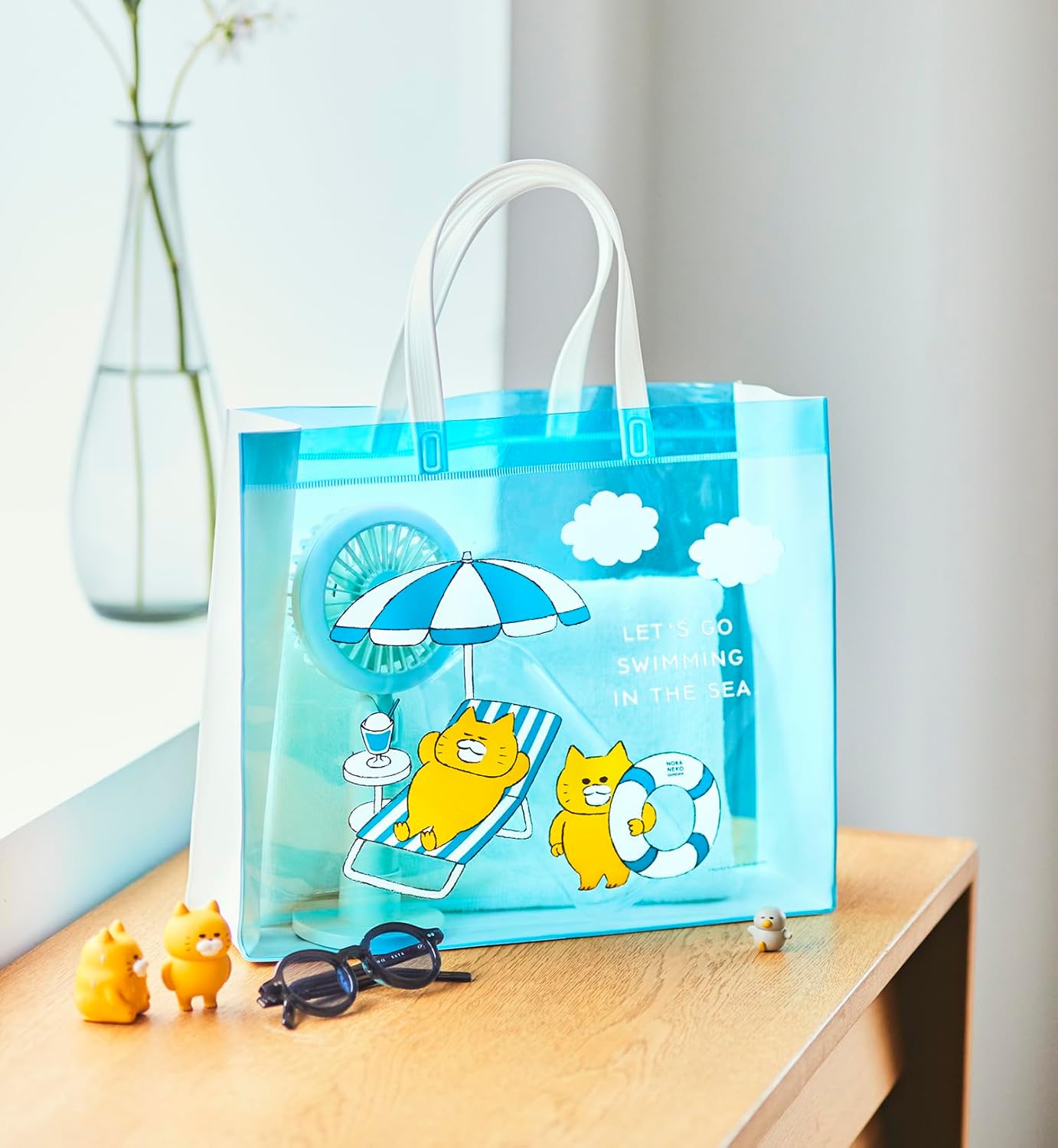 野貓軍團夏日透明收納袋