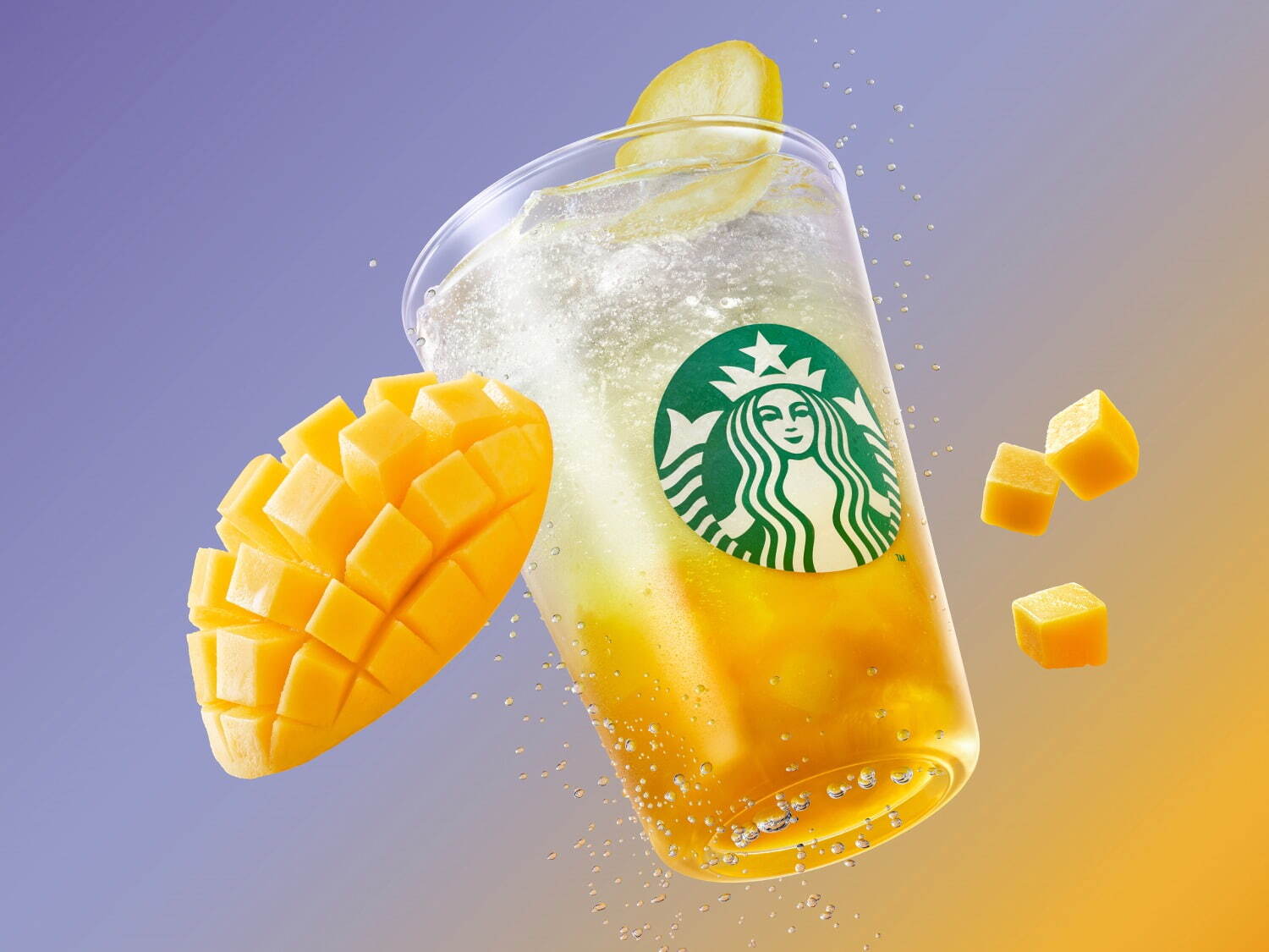 星巴克_日本星巴克 2025 年夏季飲品第 2彈_chillax 芒果汽水_チラックス ソーダ マンゴー