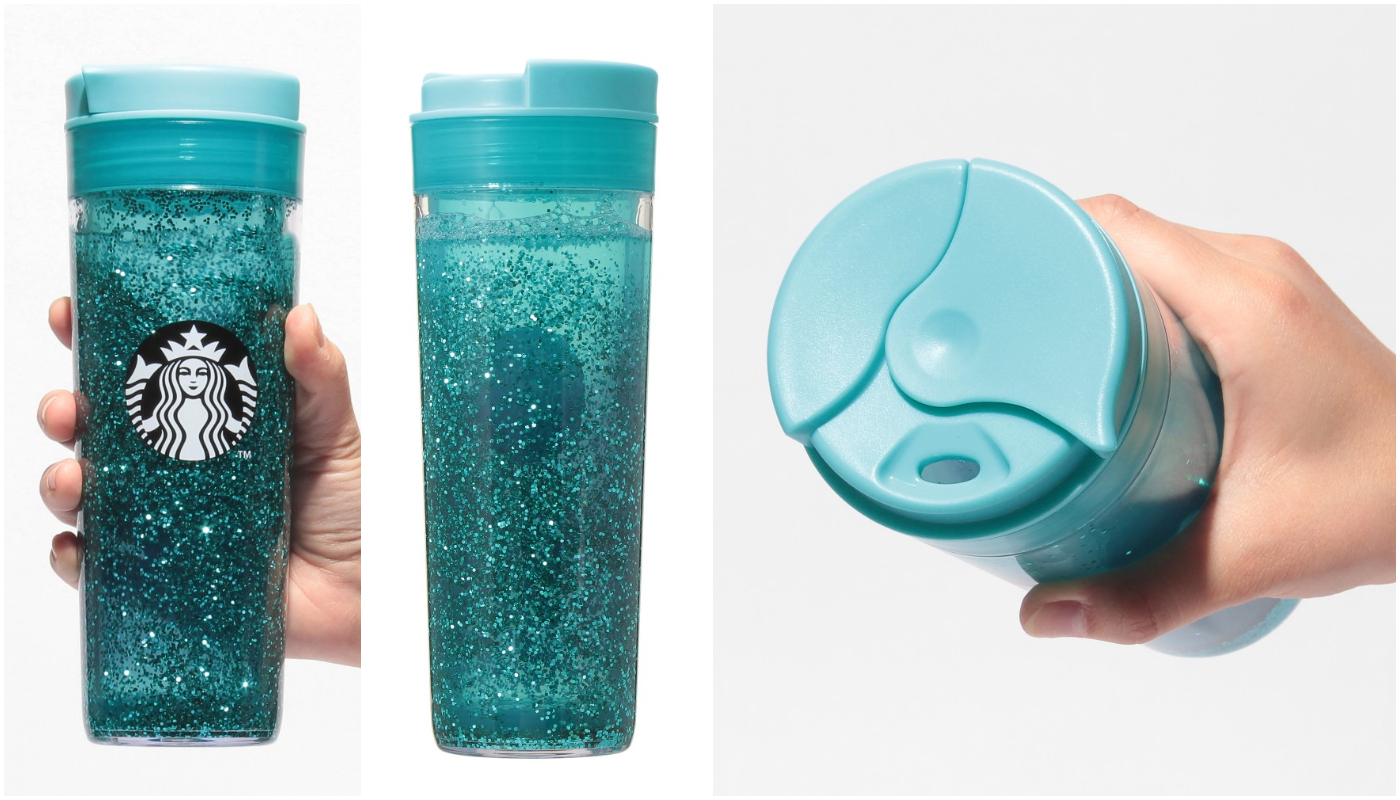 日本星巴克_STARBUCKS_catch the blue breeze_ウォーターインタンブラーターコイズ_帶流體夾層隨行杯 綠松石色