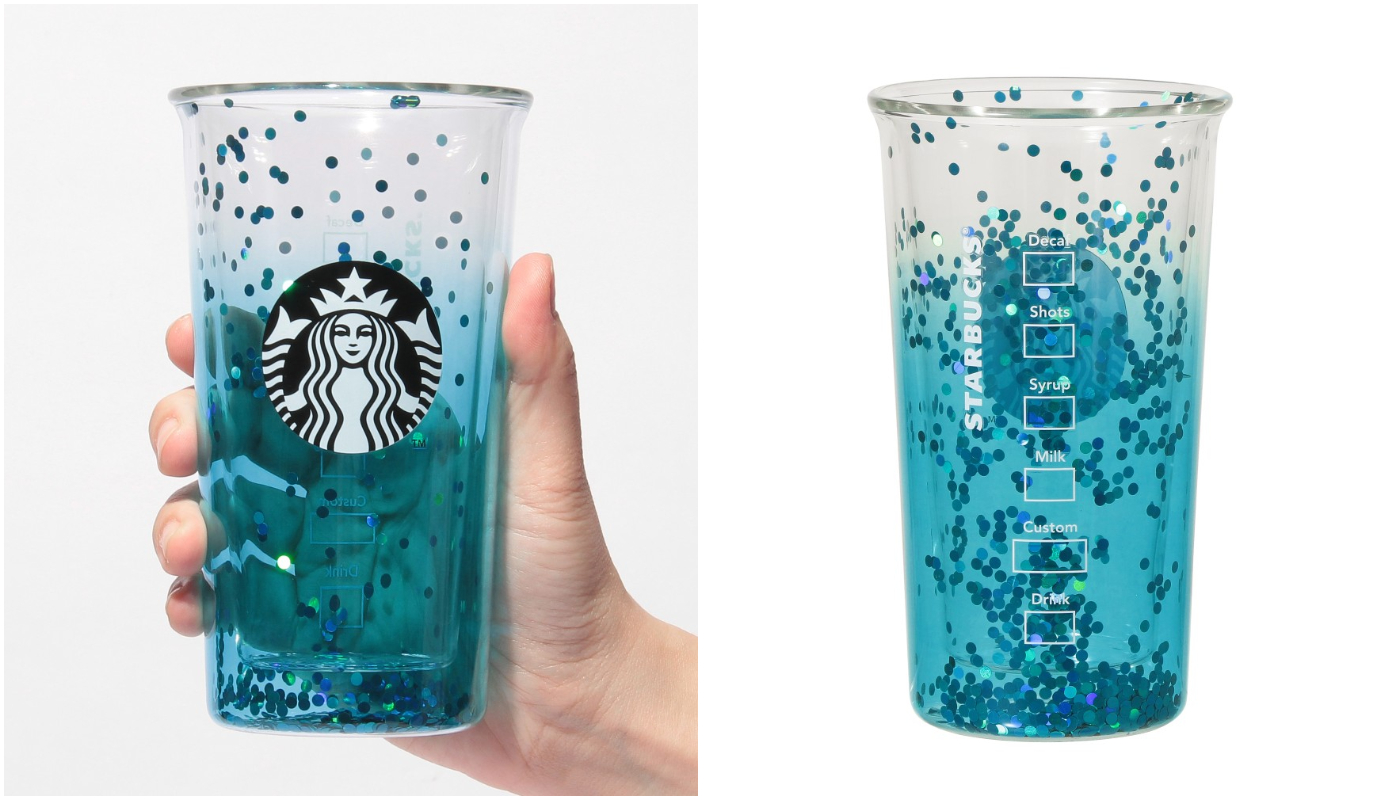 日本星巴克_STARBUCKS_catch the blue breeze_ダブルウォール耐熱グラスターコイズグラデーション_雙層耐熱玻璃綠松石漸層色
