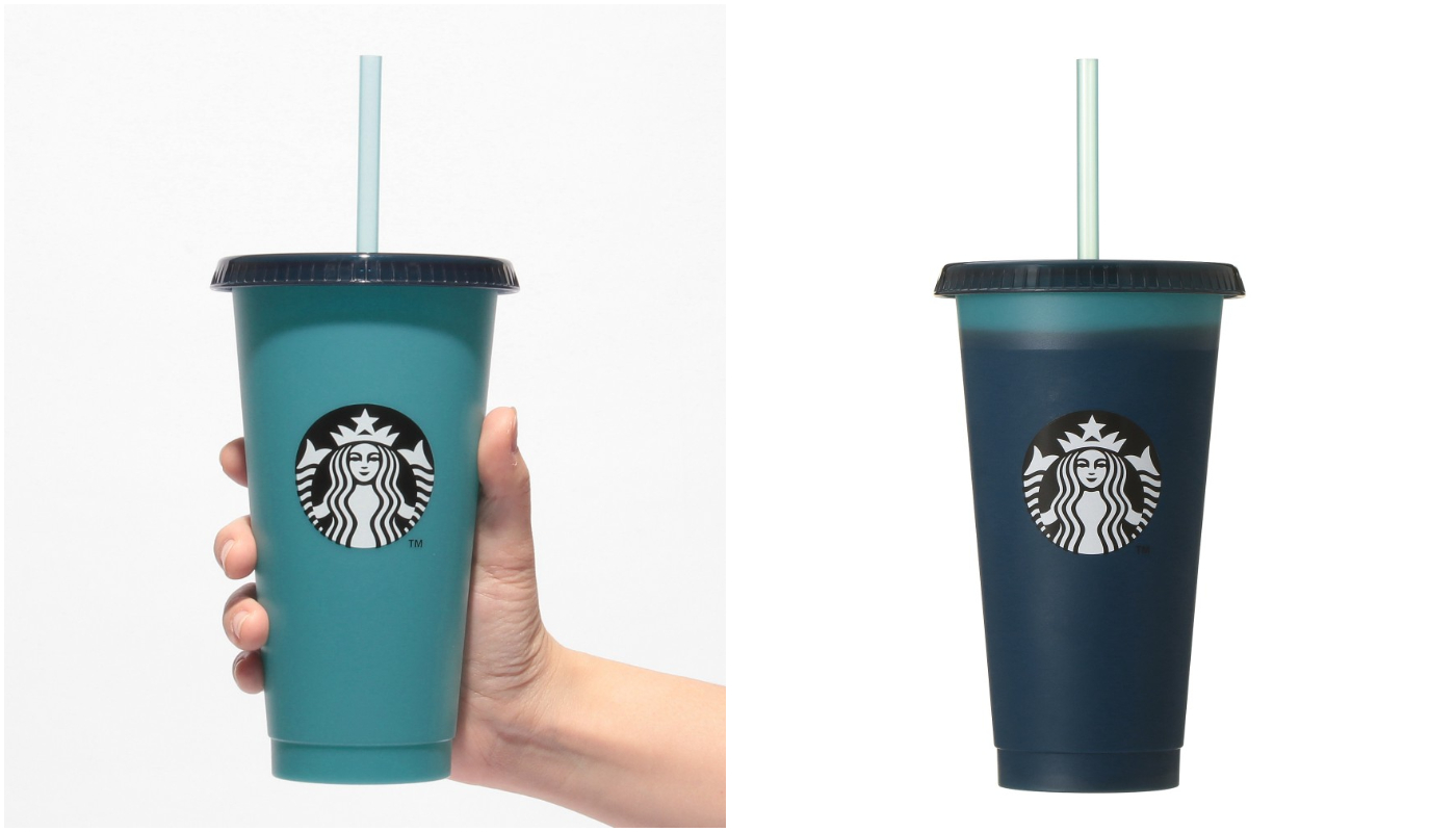日本星巴克_STARBUCKS_catch the blue breeze_ カラーチェンジングリユーザブルコールドカップデュアルブルー_變色可重複使用冷杯（雙色）