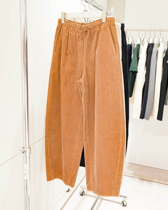 GU2025秋冬新品燈芯絨錐形褲