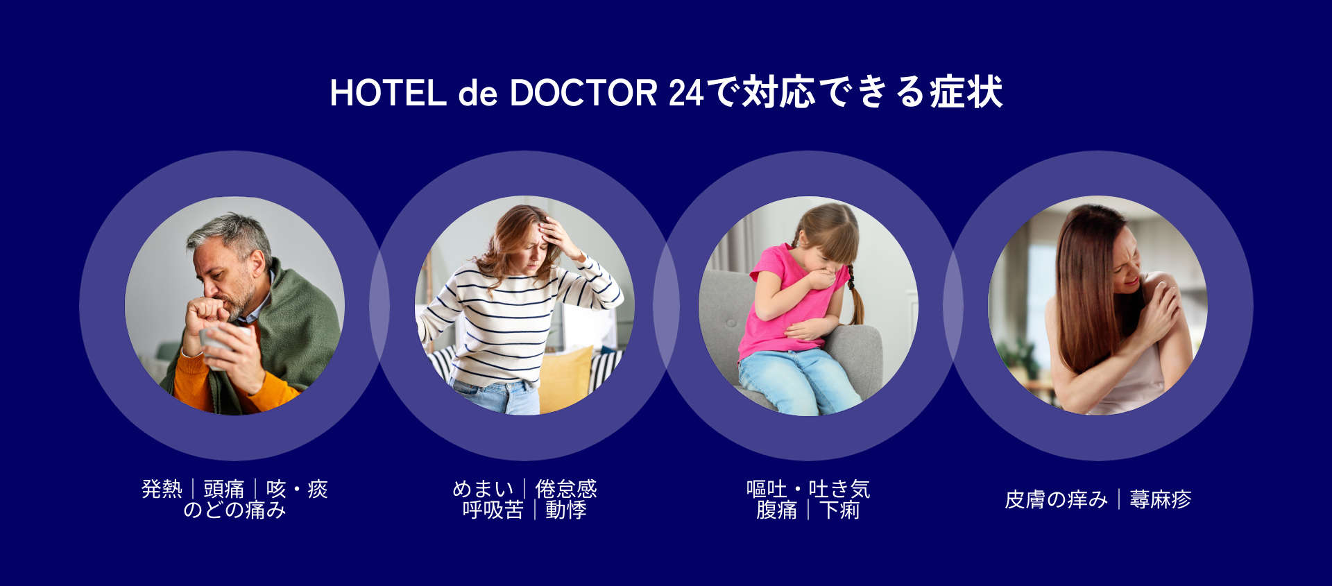 HOTEL de DOCTOR 24_可線上問診的症狀類型