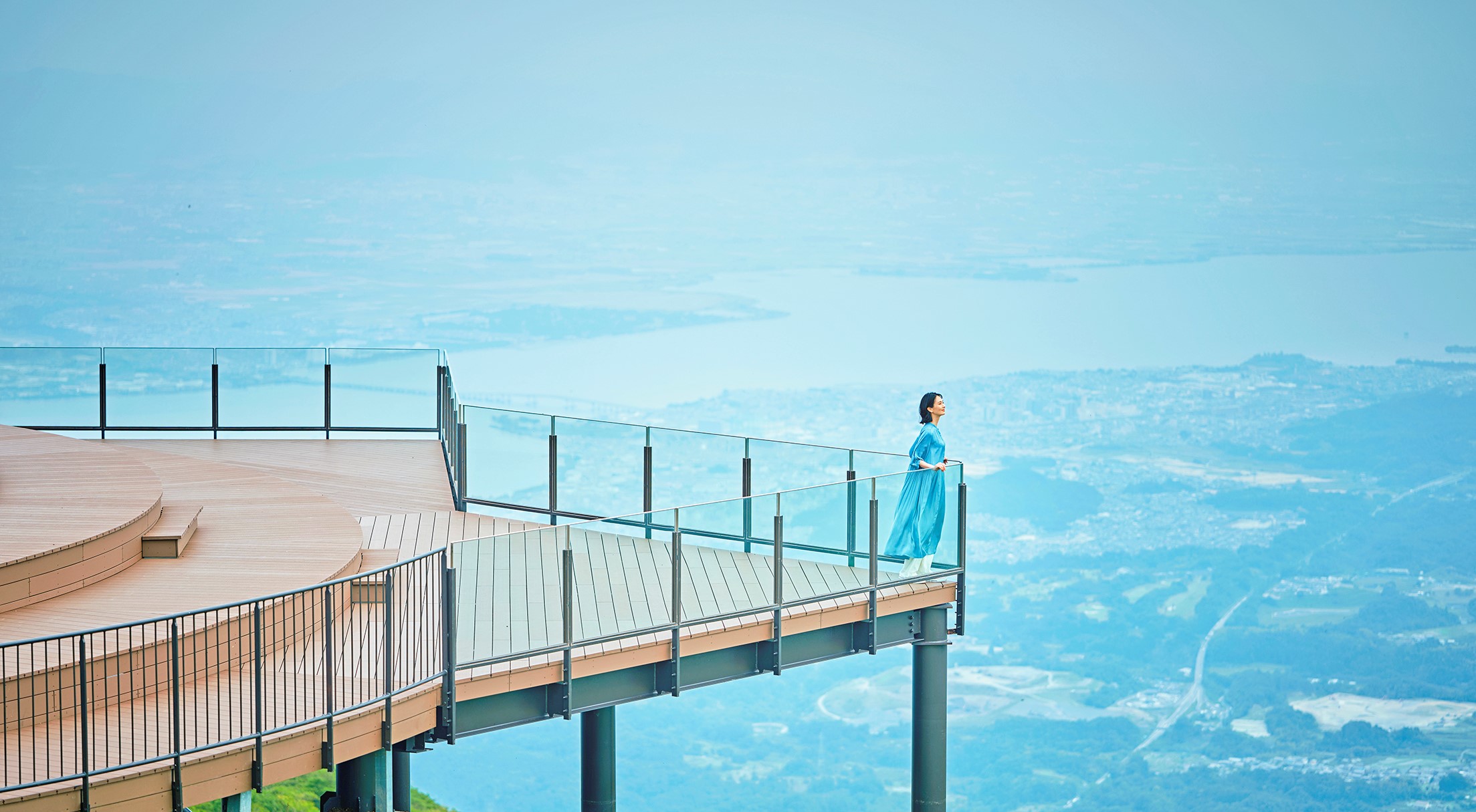 眺望琵琶湖美景