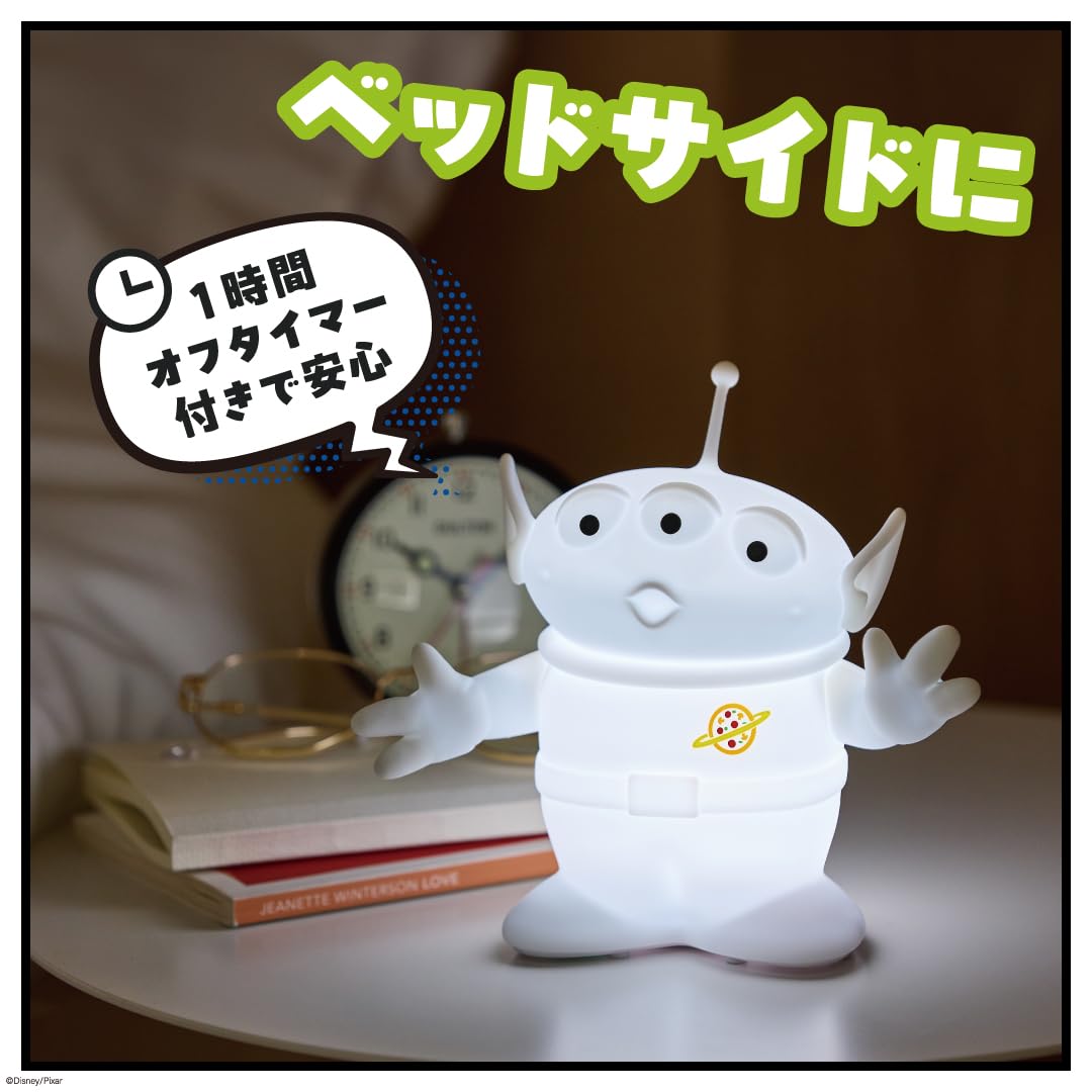 三眼怪造型夜燈白光模式