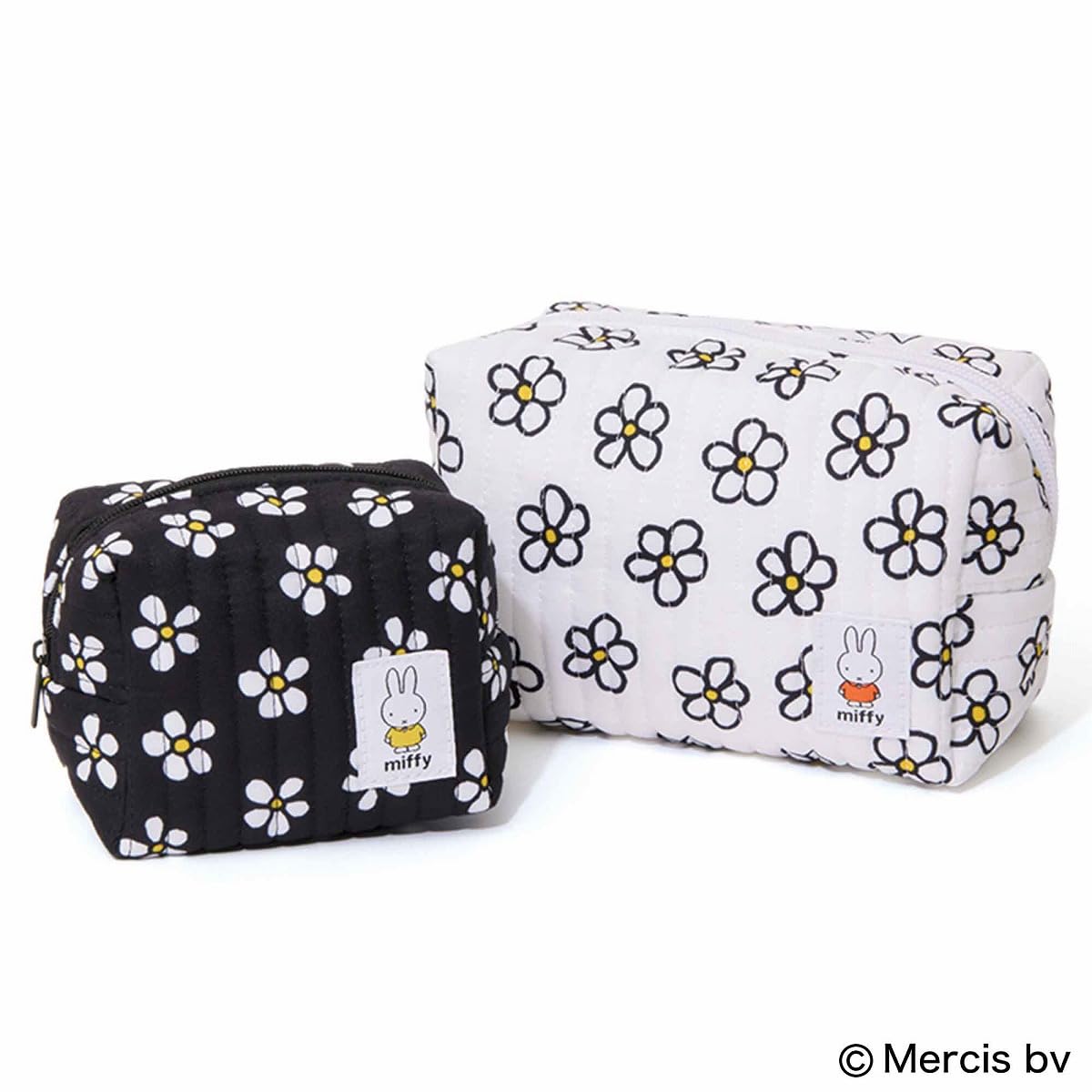 miffy米飛兔花朵圖案收納包2入組
