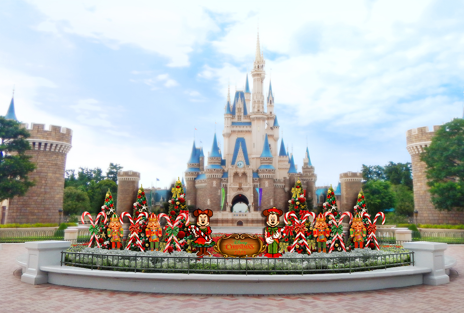 東京迪士尼度假區_聖誕裝飾_灰姑娘城堡