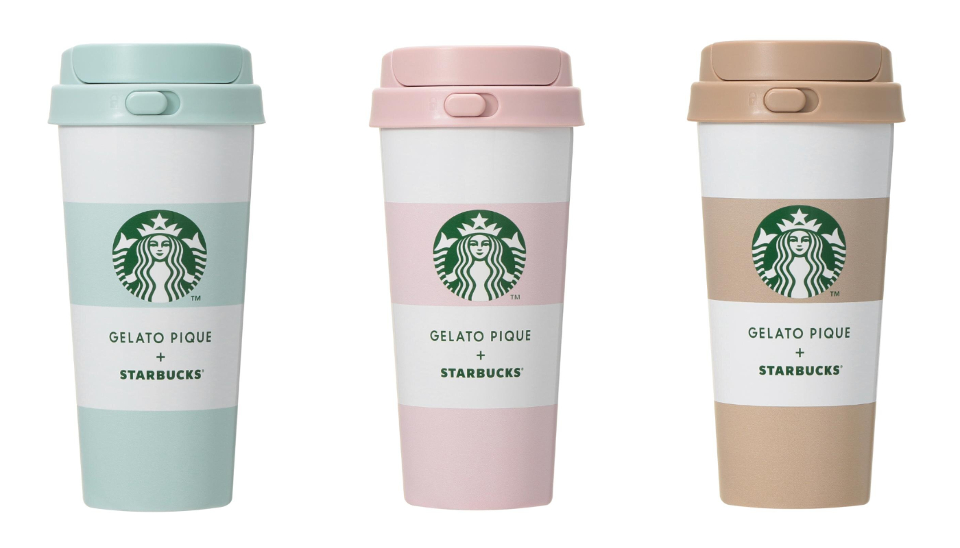 日本星巴克_gelato pique_gelato pique ボーダーステンレスTOGOボトル_gelato pique 不鏽鋼 LOGO 隨身瓶