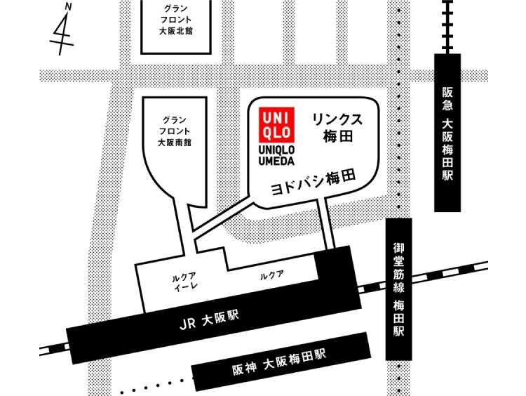 日本_UNIQLO_UMEDA_MAP