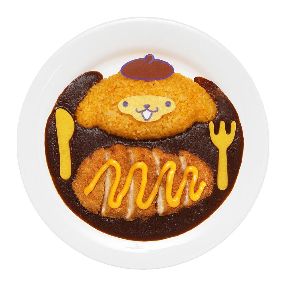 ポムポムプリンのチーズがけ☆イエロー推しカツカレー