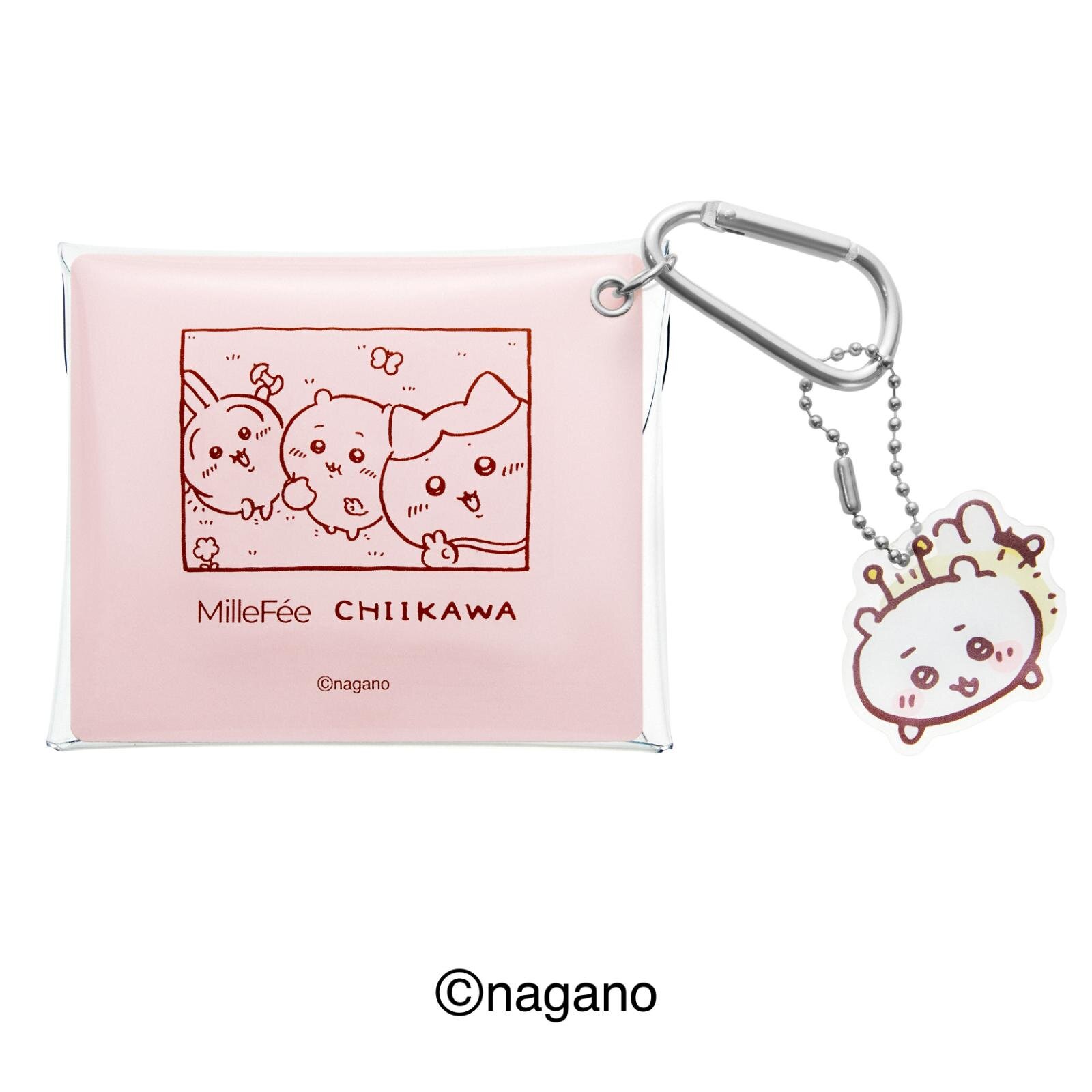 ちいかわ アクリルチャーム付きパフケース