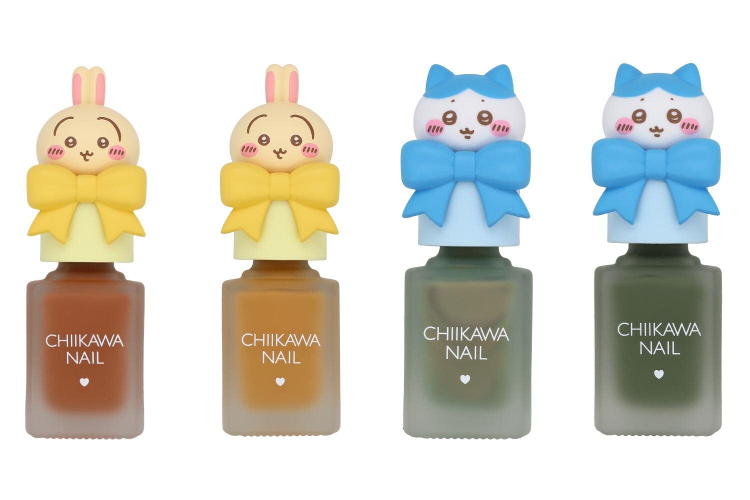 (左から)ちいかわ ネイルカラー 5,6,7,8 各1,320円＜新製品＞