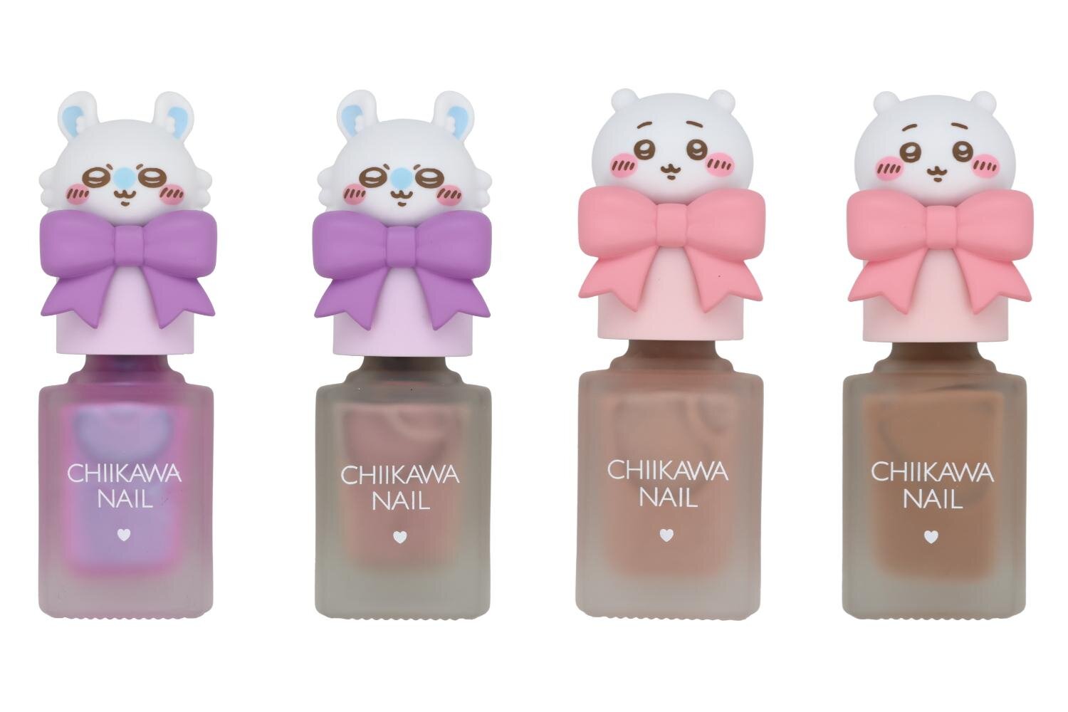 (左から)ちいかわ ネイルカラー 9,10,11,12 各1,320円＜新製品＞