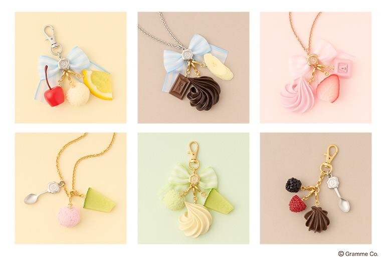 Q-pot. Parlor 水果聖代吊飾系列