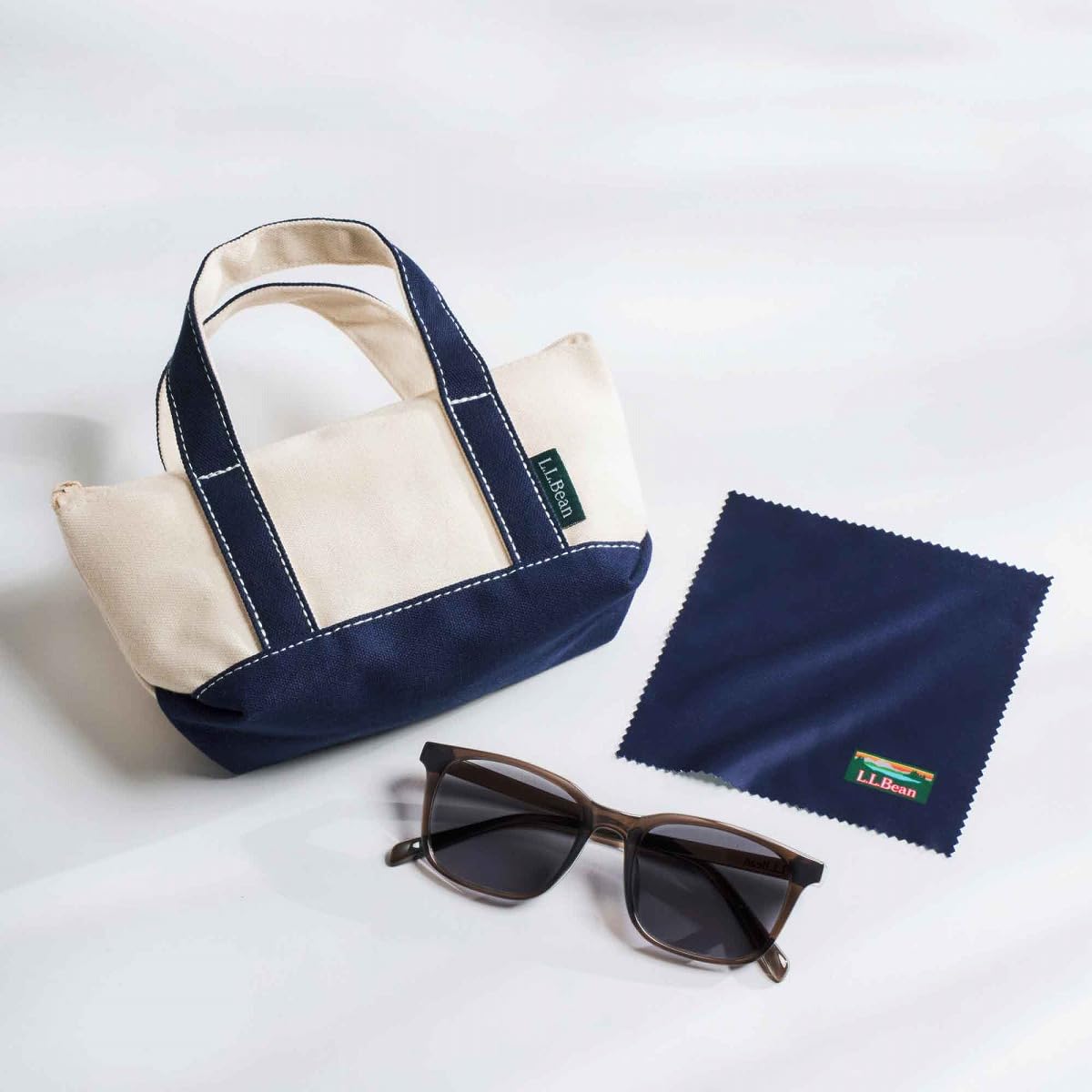 L.L.Bean太陽眼鏡＆拭鏡布＆托特包造型收納包