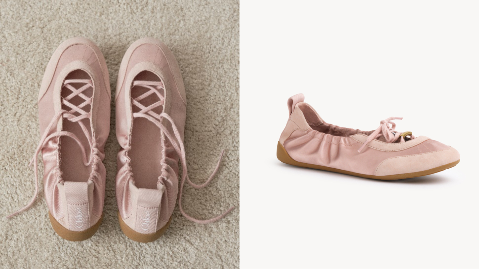 Chlo&eacute; Kick粉色柔軟芭蕾舞鞋