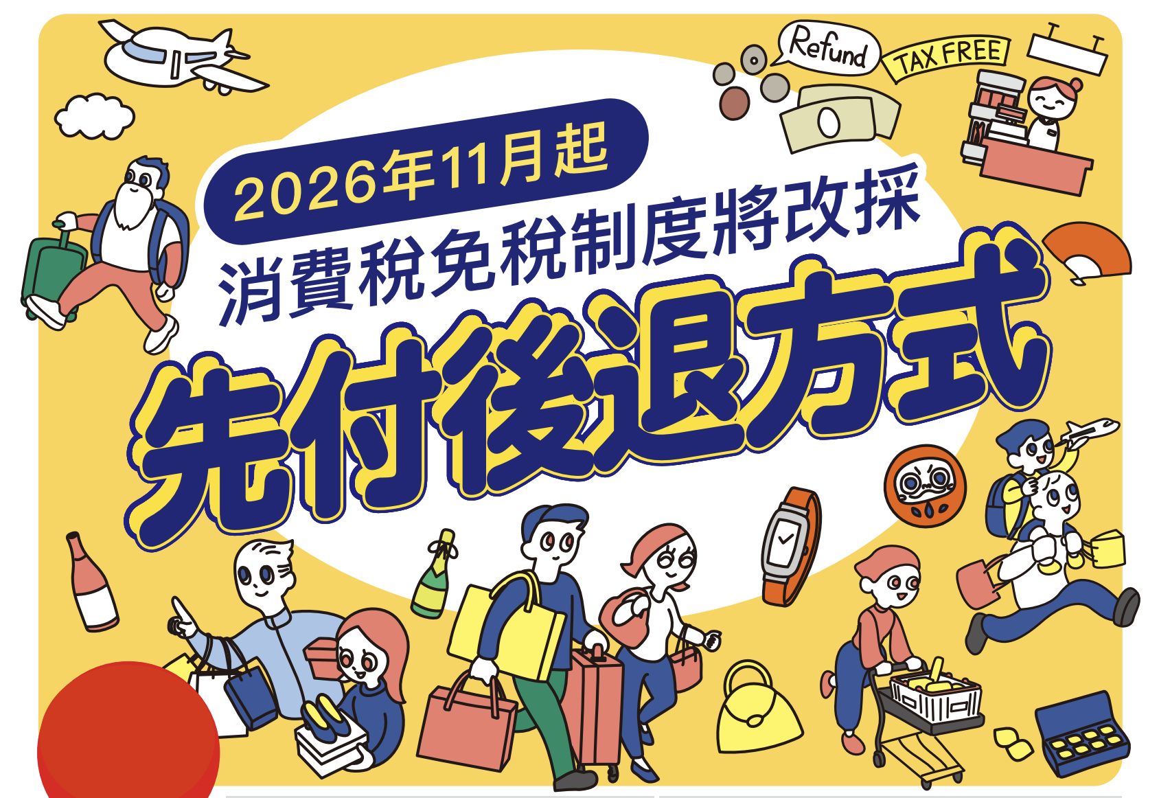 日本退稅新方式_先付後退