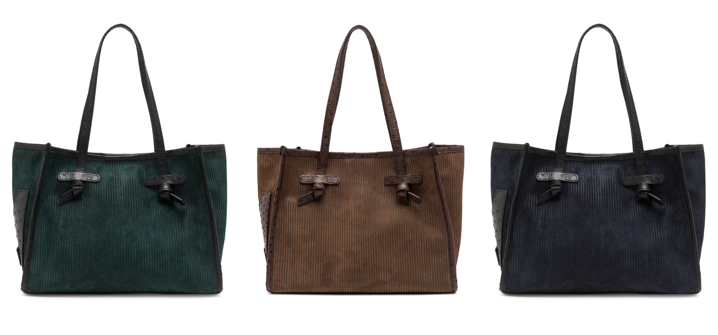 Gianni Chiarini Marcella環扣麂皮托特包