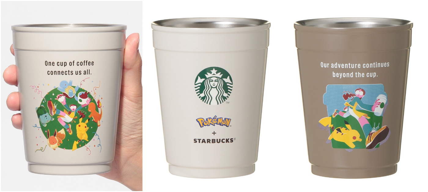 日本星巴克_Pok&eacute;mon + STARBUCKS 2WAY SSカップ/ホルダー_Pok&eacute;mon + STARBUCKS 2用不鏽鋼杯／杯套